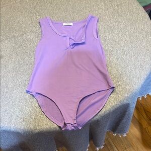 Zenana Outfitters Purple Bodysuit One Piece